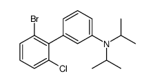 [1,1'-Biphenyl]-3-amine, 2'-bromo-6'-chloro-N,N-bis(1-methylethyl) Structure