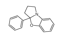 1,2,3,3a-Tetrahydro-3a-phenylpyrrolo(2,1-b)benzoxazole Structure