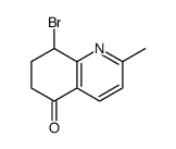 8-bromo-2-methyl-7,8-dihydro-6H-quinolin-5-one结构式