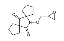 12-(oxiran-2-ylmethoxy)-12-azadispiro[4.1.47.25]tridec-10-ene-6,13-dione结构式