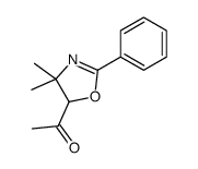 1-(4,4-dimethyl-2-phenyl-5H-1,3-oxazol-5-yl)ethanone结构式