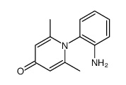 4(1H)-Pyridinone, 1-(2-aminophenyl)-2,6-dimethyl结构式