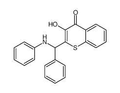 2-[anilino(phenyl)methyl]-3-hydroxythiochromen-4-one Structure