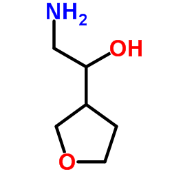 2-Amino-1-(tetrahydro-3-furanyl)ethanol结构式