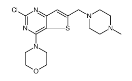 4-(2-Chloro-6-((4-Methylpiperazin-1-yl)Methyl)thieno[3,2-d]pyrimidin-4-yl)Morpholine结构式