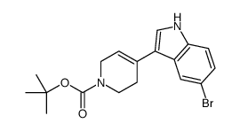 TERT-BUTYL 4-(5-BROMO-1H-INDOL-3-YL)-3,6-DIHYDRO-1(2H)-PYRIDINECARBOXYLATE Structure