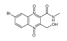 7-Bromo-3-hydroxymethyl-1,4-dioxy-quinoxaline-2-carboxylic acid methylamide Structure