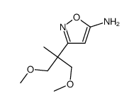 3-(1,3-dimethoxy-2-methylpropan-2-yl)-1,2-oxazol-5-amine Structure