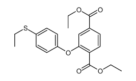 diethyl 2-(4-ethylsulfanylphenoxy)benzene-1,4-dicarboxylate结构式