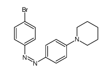 (4-bromophenyl)-(4-piperidin-1-ylphenyl)diazene Structure