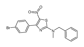 N-benzyl-4-(4-bromophenyl)-N-methyl-5-nitro-1,3-thiazol-2-amine Structure