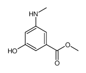 methyl 3-hydroxy-5-(methylamino)benzoate结构式