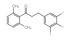 2',6'-DIMETHYL-3-(3,4,5-TRIFLUOROPHENYL)PROPIOPHENONE结构式