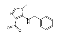 N-benzyl-3-methyl-5-nitroimidazol-4-amine结构式