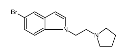 1H-Indole, 5-bromo-1-[2-(1-pyrrolidinyl)ethyl] Structure