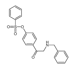 [4-[2-(benzylamino)acetyl]phenyl] benzenesulfonate Structure