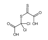 2-(carboxycarbothioyl)sulfanyl-2,2-dichloroacetic acid Structure