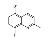 5-bromo-8-fluoro-2-methylquinoline Structure