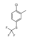 Benzene, 1-chloro-2-methyl-4-[(trifluoromethyl)thio] Structure