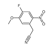 (4-fluoro-5-methoxy-2-nitro-phenyl)-acetonitrile结构式