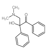 3-dimethylamino-2-hydroxy-1,2-diphenyl-propan-1-one结构式