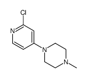 1-(2-氯-4-吡啶)-4-甲基哌嗪结构式