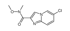 N-methoxy-N-methyl-6-chloroimidazo[1,2-a]pyridine-2-carboxamide结构式