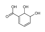 5,6-dihydroxycyclohexa-1,3-diene-1-carboxylic acid structure