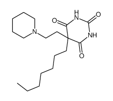 5-heptyl-5-(2-piperidin-1-ylethyl)-1,3-diazinane-2,4,6-trione Structure