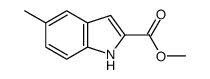 5-甲基-1H-吲哚-2-羧酸甲酯结构式