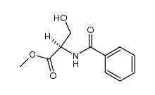 N-benzoyl-D-serine methyl ester Structure