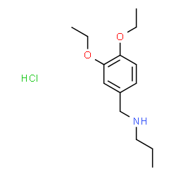 N-(3,4-diethoxybenzyl)-N-propylamine hydrochloride Structure