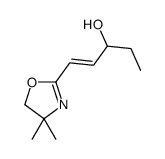 1-(4,4-dimethyl-5H-1,3-oxazol-2-yl)pent-1-en-3-ol结构式