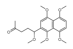 2-(1-methoxy-4-oxopentyl)-1,4,5,8-tetramethoxynaphthalene结构式