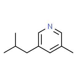 Pyridine, 3-methyl-5-(2-methylpropyl)- (9CI) structure