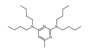 2,4-bis-(N,N-di-n-butylamino)-6-methylpyrimidine Structure