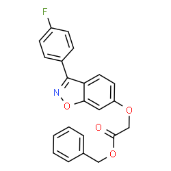 Benzyl {[3-(4-fluorophenyl)-1,2-benzoxazol-6-yl]oxy}acetate Structure
