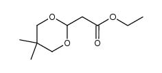 Ethyl 5,5-dimethyl-1,3-dioxan-2-acetate结构式