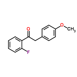 1-(2-Fluorophenyl)-2-(4-methoxyphenyl)ethanone Structure