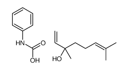 3,7-dimethylocta-1,6-dien-3-ol,phenylcarbamic acid Structure