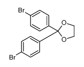 2,2-bis(4-bromophenyl)-1,3-dioxolane结构式