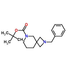 tert-butyl 2-benzyl-2,6-diazaspiro[3.5]nonane-6-carboxylate Structure