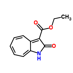 ethyl 2-oxo-1H-cyclohepta[b]pyrrole-3-carboxylate结构式