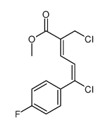 methyl (2Z,4Z)-5-chloro-2-(chloromethyl)-5-(4-fluorophenyl)penta-2,4-dienoate Structure