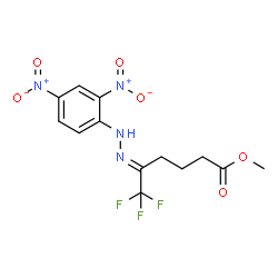 (E)-Methyl 5-(2-(2,4-dinitrophenyl)hydrazono)-6,6,6-Trifluoro-ohexanoate Structure