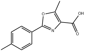 5-甲基-2-(对甲苯基)噁唑-4-甲酸结构式