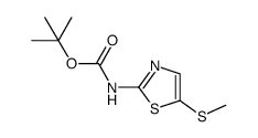 tert-butyl (5-(methylthio)thiazol-2-yl)carbamate Structure