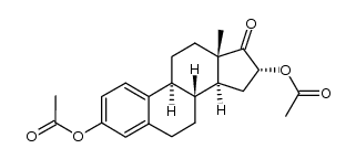 3,16alpha-二羟基雌甾-1,3,5(10)-三烯-17-酮3,16-二乙酸酯结构式