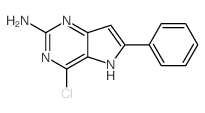 4-Chloro-6-phenyl-5H-pyrrolo[3,2-d]pyrimidin-2-amine structure