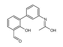 N-[3-(3-formyl-2-hydroxyphenyl)phenyl]acetamide结构式